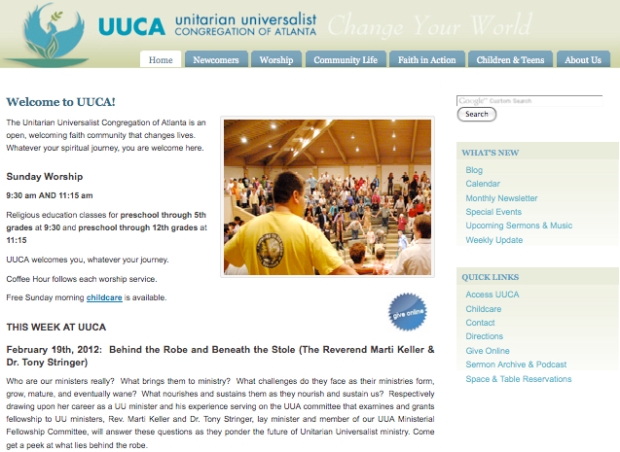 UUCA-org Screenshot